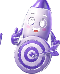 Rocket aiming at a target